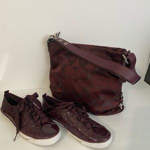 Coach Sneakers and Coach Purse package